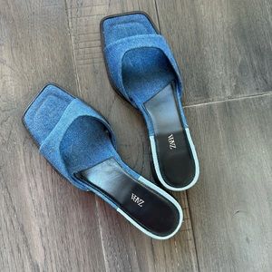 Denim ZARA mules